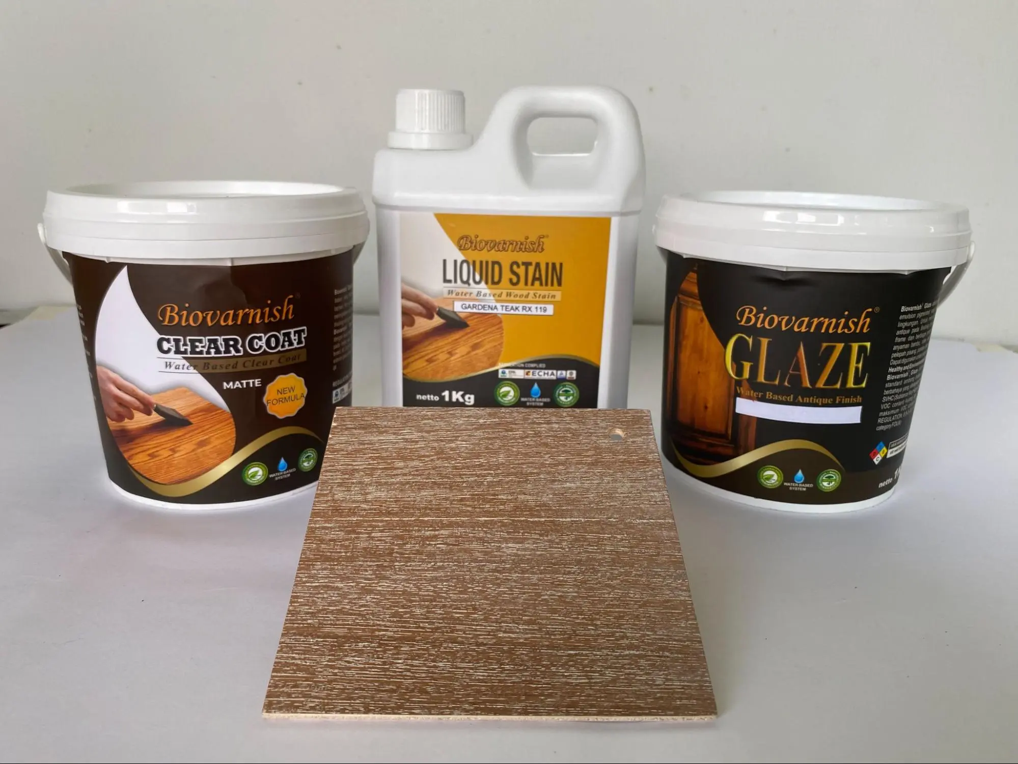 Efek Antik White Wash Menggunakan Biovarnish Glaze White